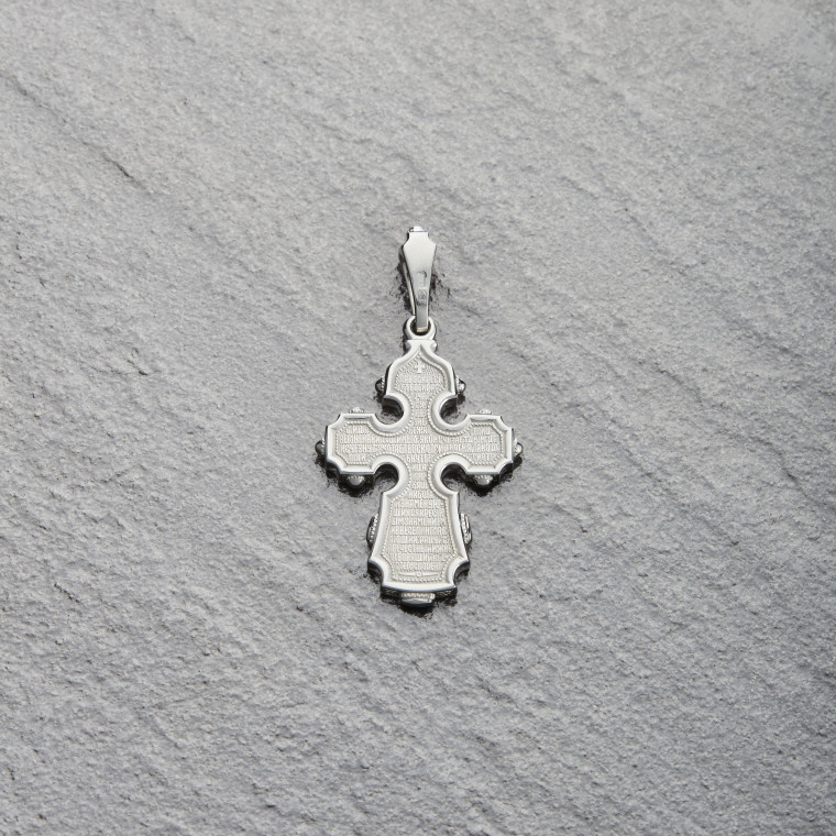 Engolpion cross with image of Nicholas the Miracle Worker