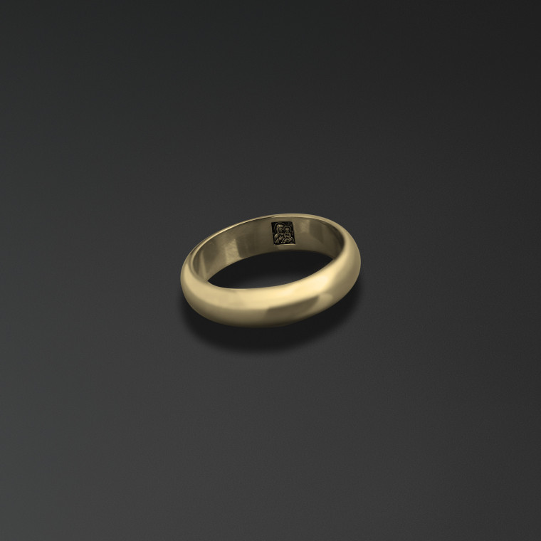 Anello di fidanzamento con l'immagine della Madre di Dio «Kazan»