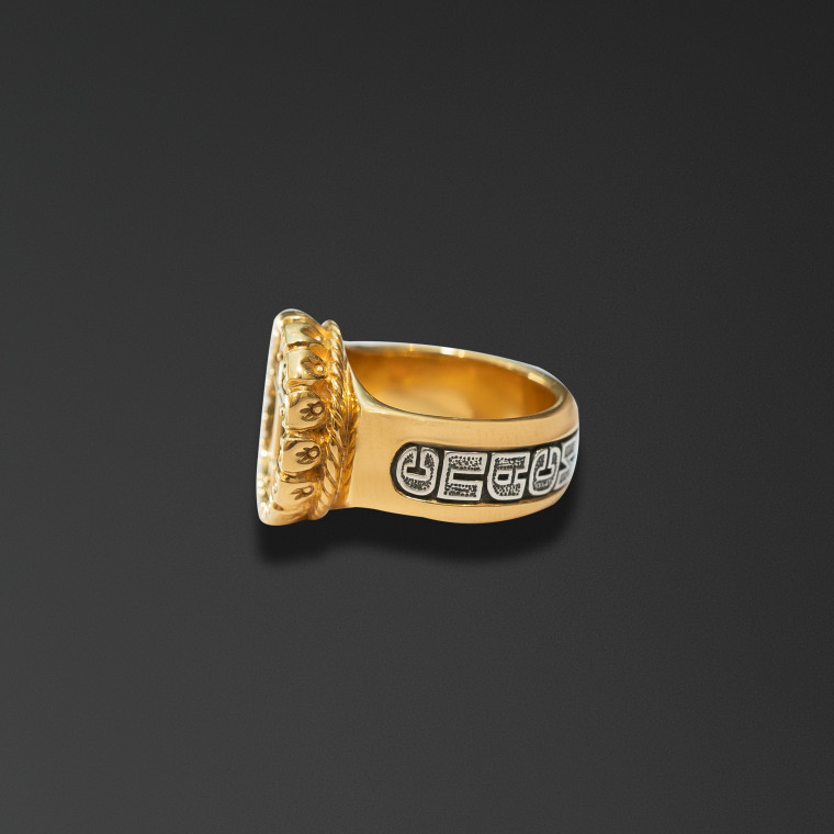 Anello con sigillo»Corona
